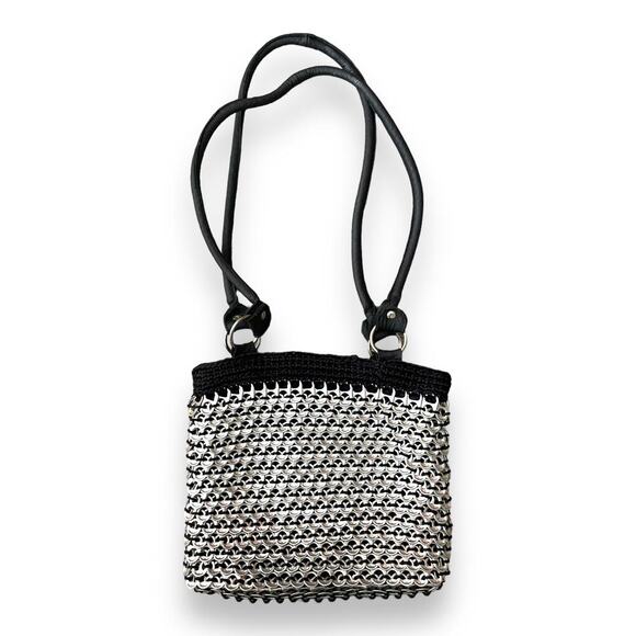 Women black bag. Made with Recycle coke can tops - Picture 1 of 12